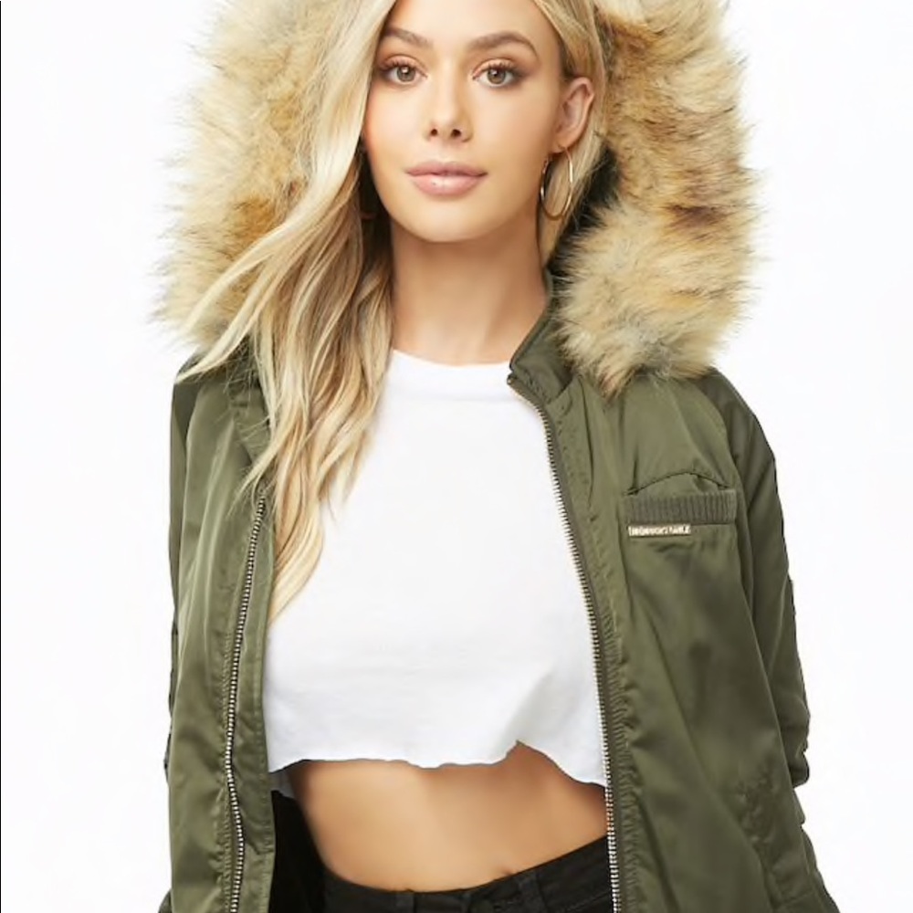 Member Only faux fur-lined Bomber Jackrt